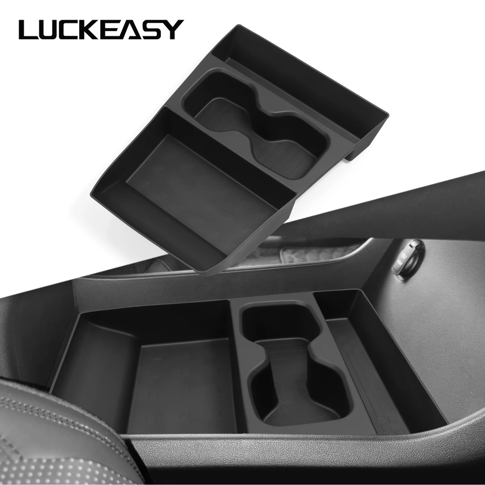 Mittelkonsole untere Aufbewahrungsbox für Hyundai Santa Fe 2024 2025, Getränkehalter, Ablagefach, Organizer, Koffer, Autozubehör