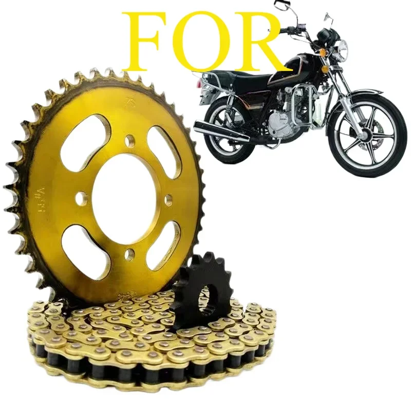 لسوزوكي الماس النمر الفضة ليوبارد HJ125K EN125 HJ125-7 GN125 428-25T 31T 32T 420 مجموعات كاملة من سلسلة سلاسل الاضراس