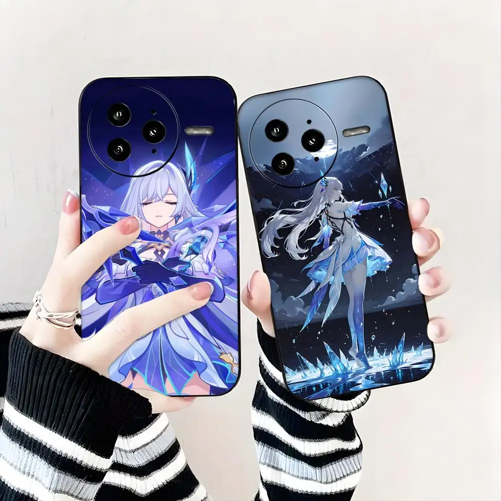 Genshin Impact Cute game sexy  Skirk Phone Case For Xiaomi POCO M7 M6 M5 X7 X6 X5 F7 F6 F5 Soft Black Pro 5G Phone Cover view 3