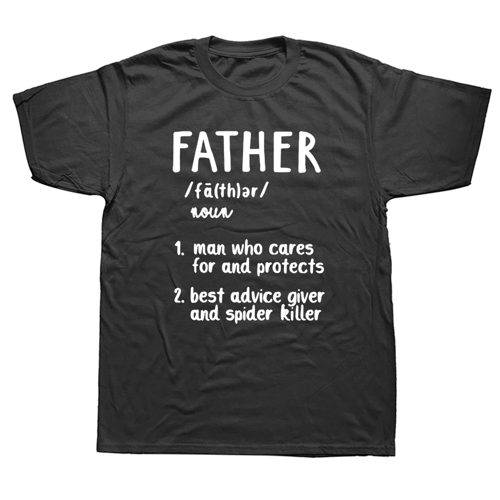 

Best Dad Father Definition Daddy Birthday Funny Unisex Graphic Fashion New Cotton Short Sleeve T Shirts O-Neck Harajuku T-shirt