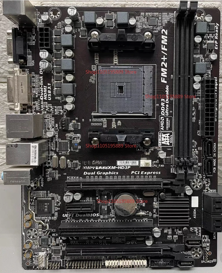 

Материнская плата Gigabyte GA-F2A88XM-HD3P с интерфейсом FM2+/FM2, чипсетом A88X, поддержкой DDR3, для процессоров AMD A10.