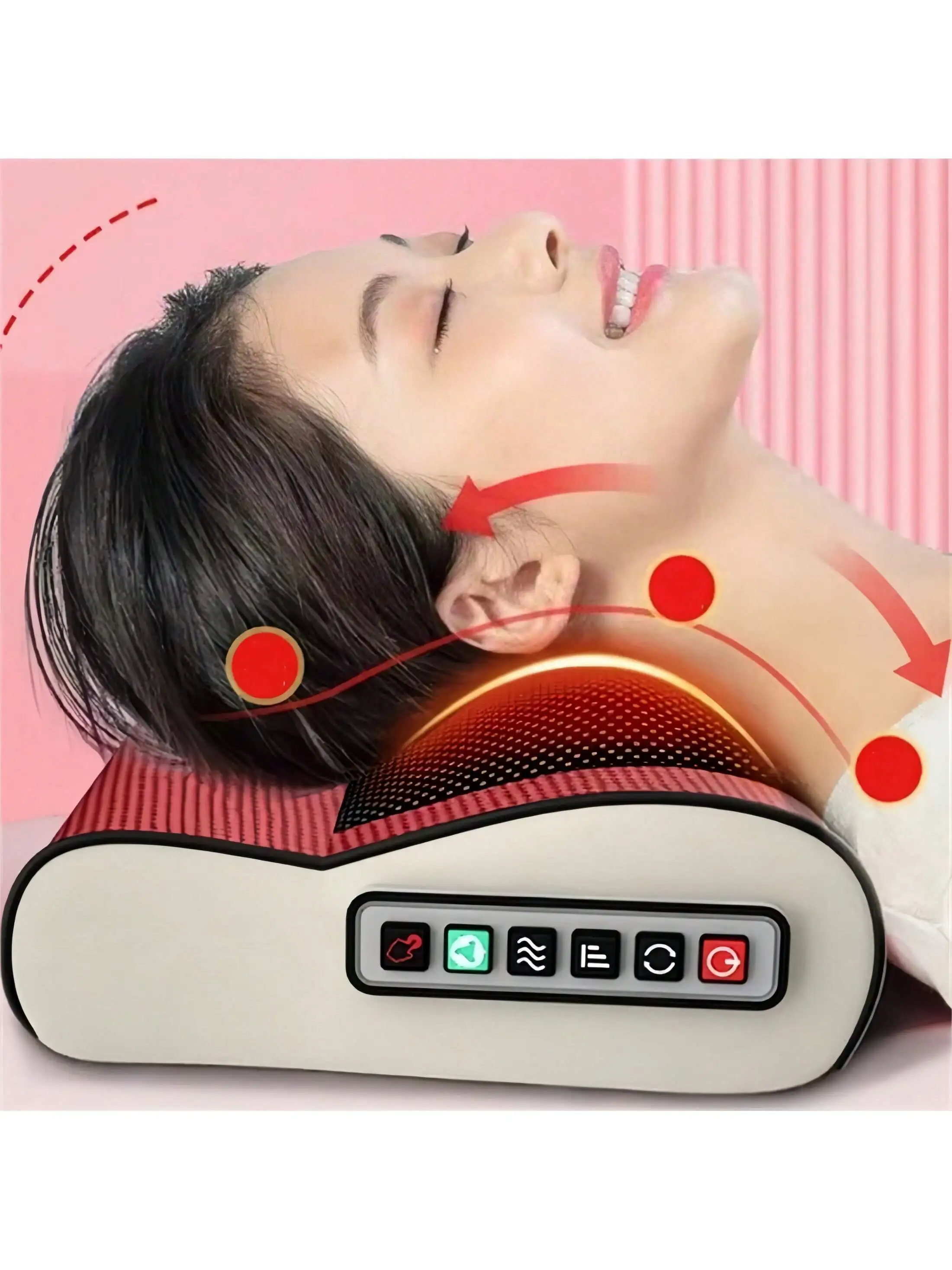 2026 مدلك متعدد الوظائف للرقبة والكتف، مزود بوظائف تدليك متعددة الضغط الساخن تعمل بالتوصيل #1