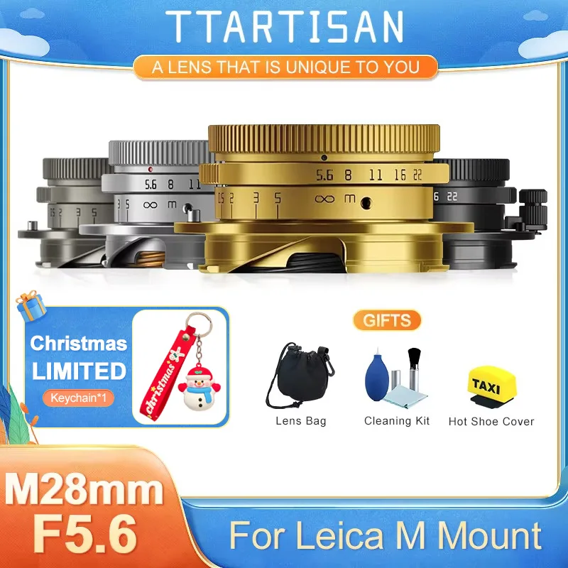 TTArtisan M 28mm F5.6 Full Frame Large Aperture Humanities Camera Lens for Leica M Mount Camera M240 M3 M6 M7 M8 M9 M9p