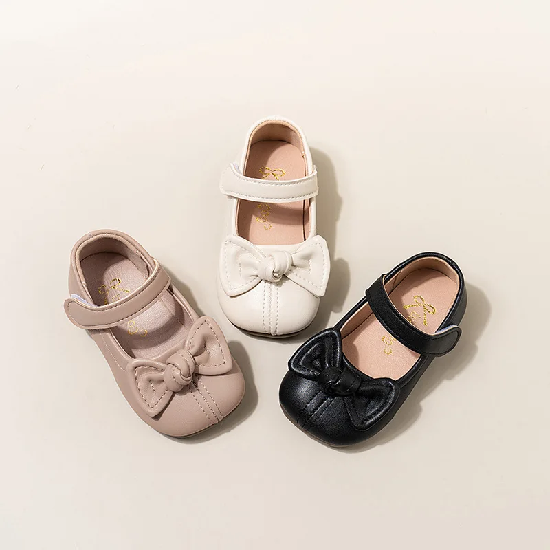 Fashion Leather Shoes New Versatile Anti Slip Girl Shoe Comfort Soft Simple Princess Shoe Exquisite Elegant Temperament Sandals