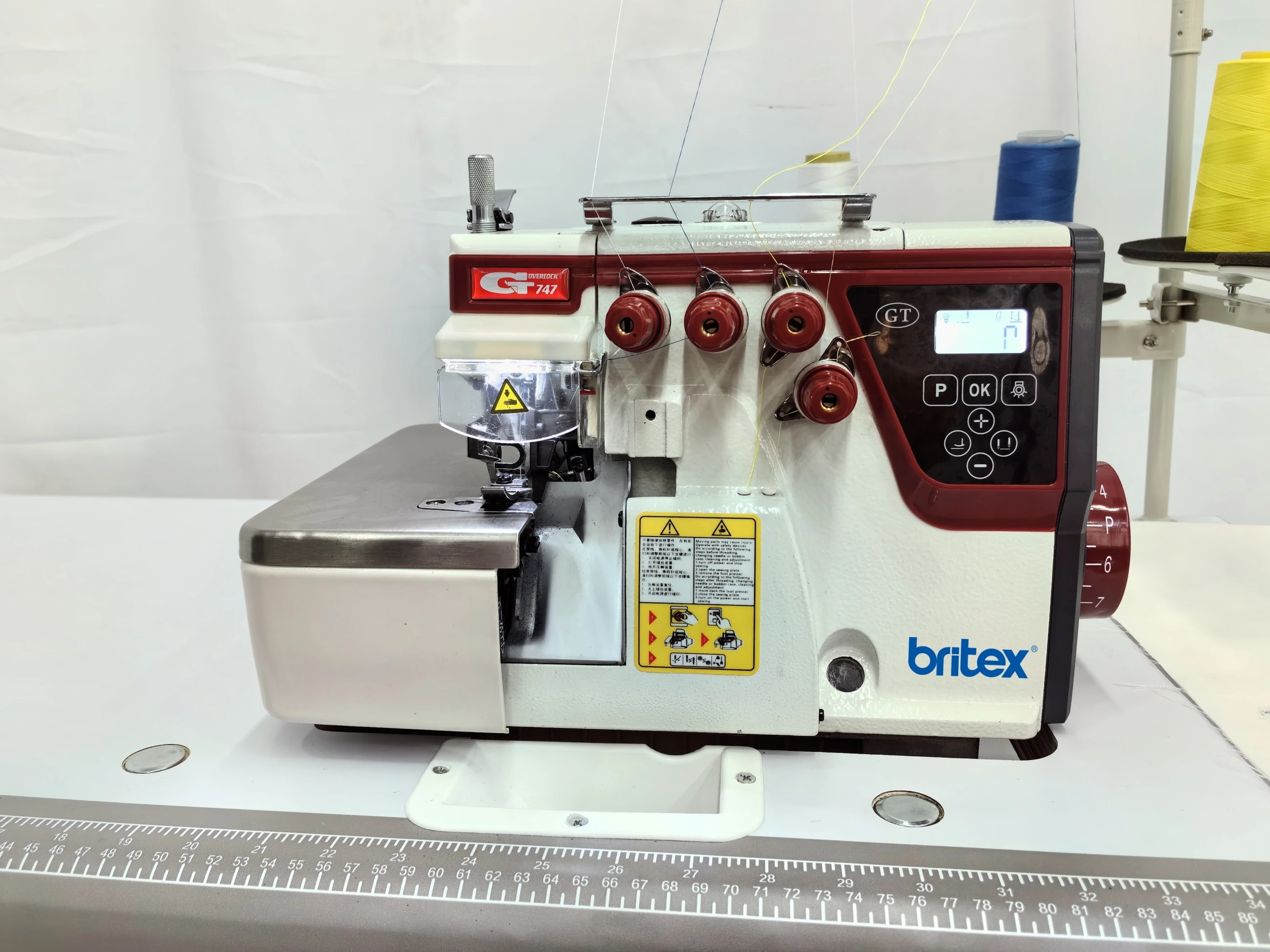 Hot Selling Britex GT917D High Speed Four3 4 5Thread Overlocker Industrial Overlock Sewing Machine