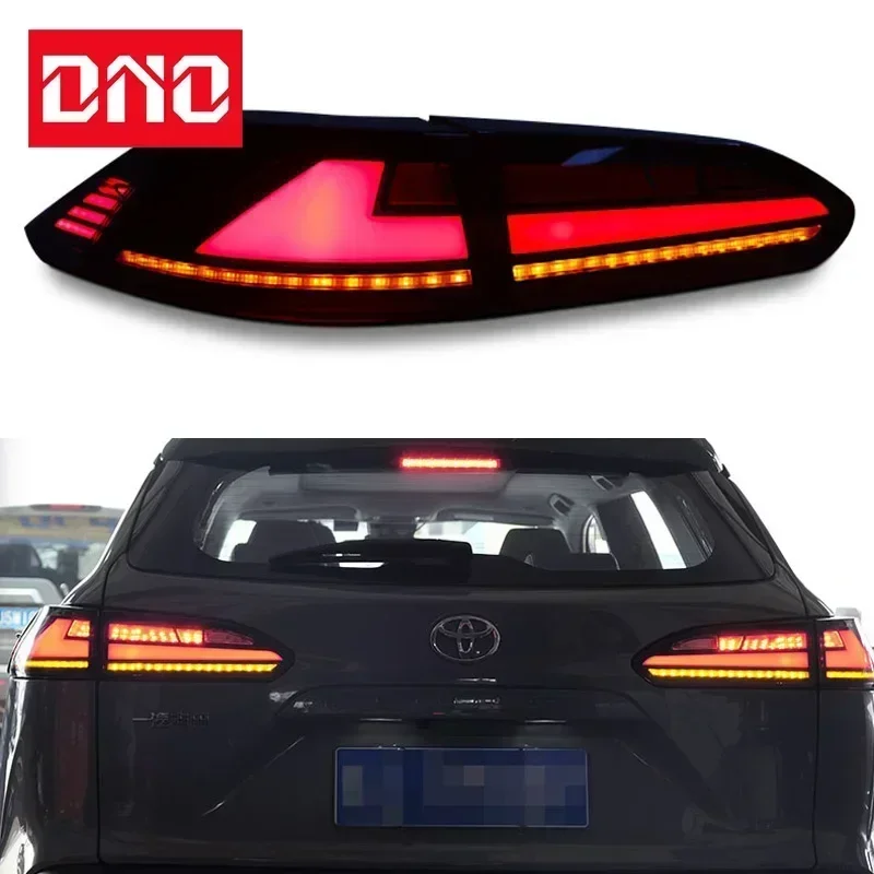 Car LED Taillights For Toyota Corolla Cross 2020 - 2022 Auto Rear Running Lamp Brake Reverse Dynamic Turn Signal Car Taillights