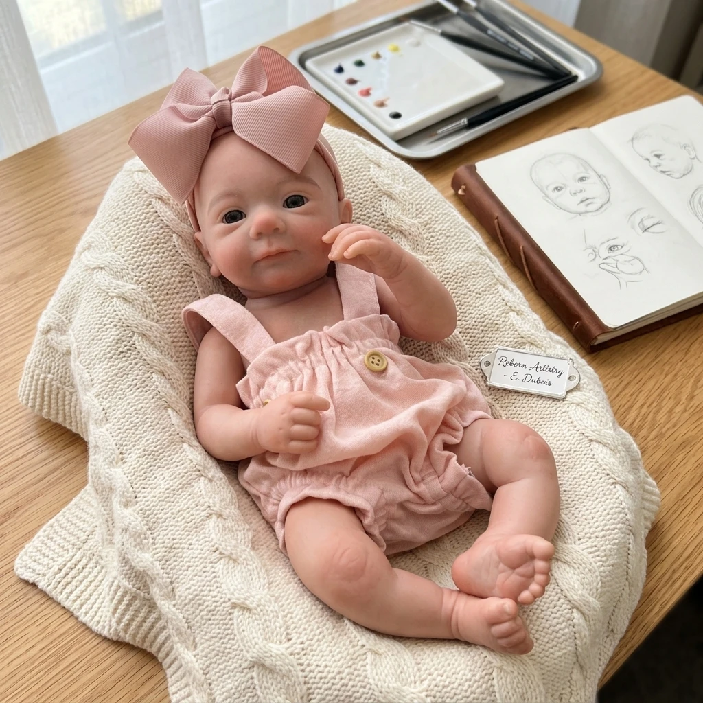 16 Inch Full Soft Silicone Reborn Baby Girl Doll Open Eyes Lifelike Real Skin Touch Newborn Collectible Toy Gift