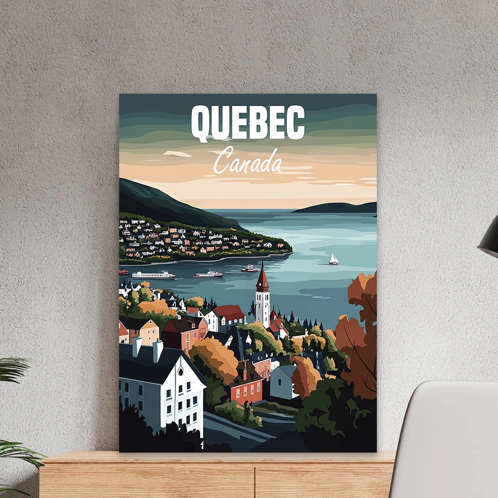 Ontario Canada Wall Art Travel Landscape Poster Alberta Canada Alberta Travel Prints Banff National Park Canvas Painting Decor
