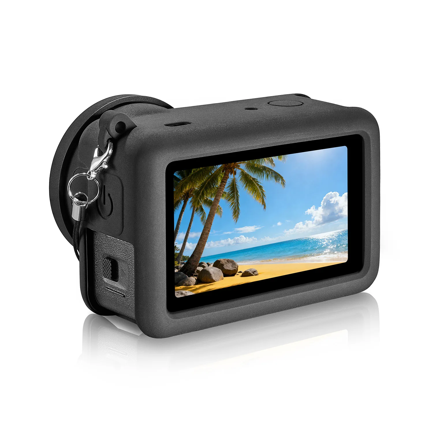 Suitable for DJI Osmo Action 6 silicone protective case, anti-drop and shock-resistant whole body soft case