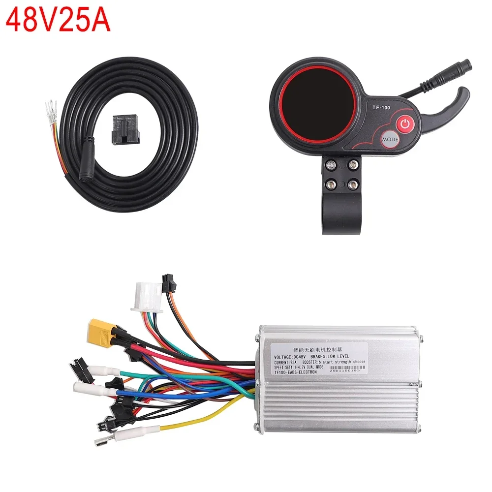 DC48V 20A/25A Brushless Controller for Kugoo M4 Electric Scooter TF-100 LCD Display 6Pin Dashboard Display Replacement Parts
