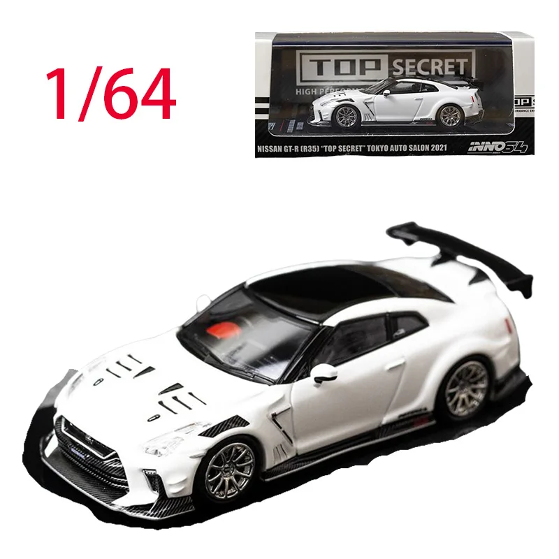 

INNO литой под давлением масштаб 1/64 модель автомобиля Nissan из сплава Nissan GTR R35 NISMO игровые транспортные средства игрушки для мальчиков оригинальная коробка 2021Tokyo автошоу