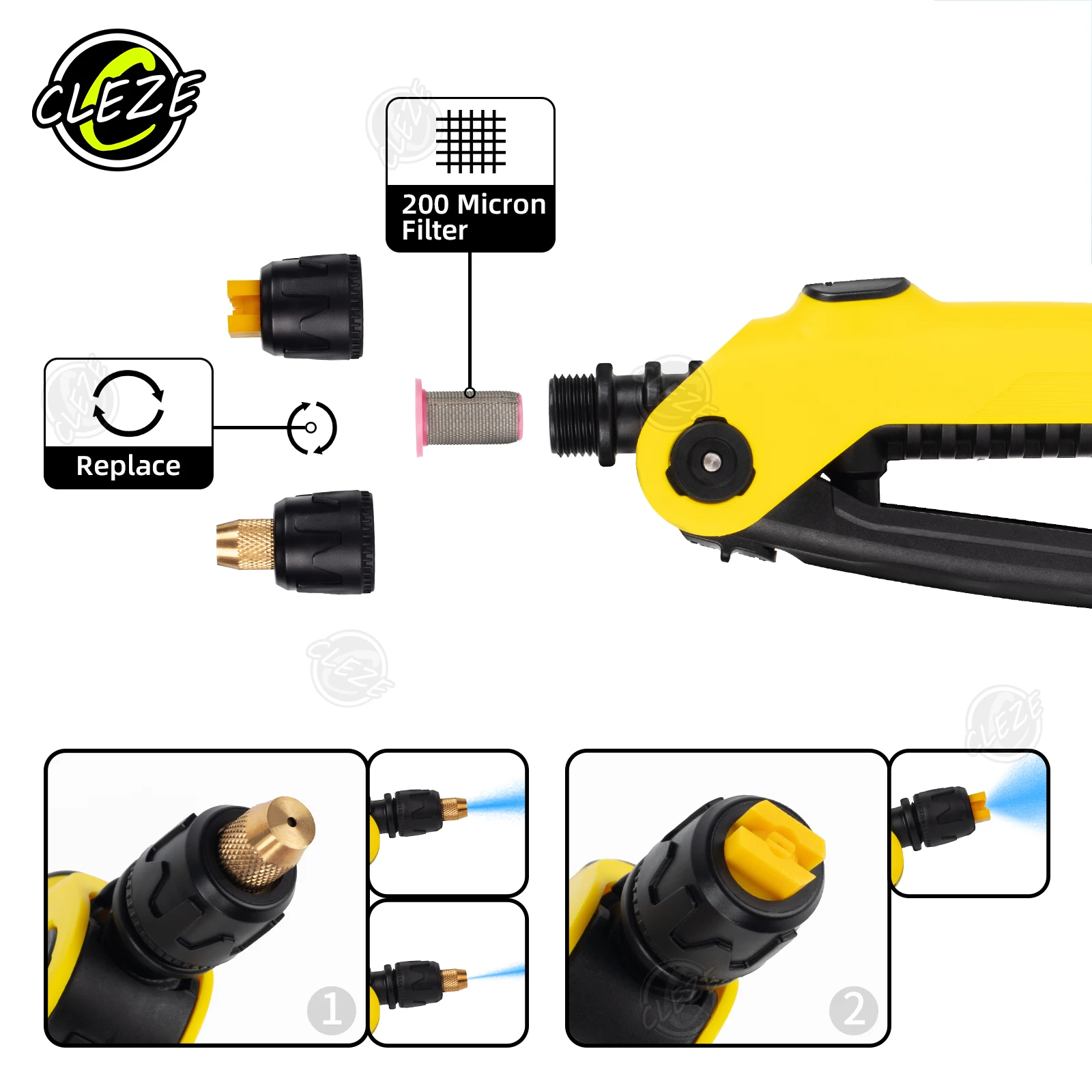 Car Wrapping Tools Window Tint Film Wrap Body Car Wash Nozzle Spray Flexible PVC Water Hose Airless Electronic Pump High
