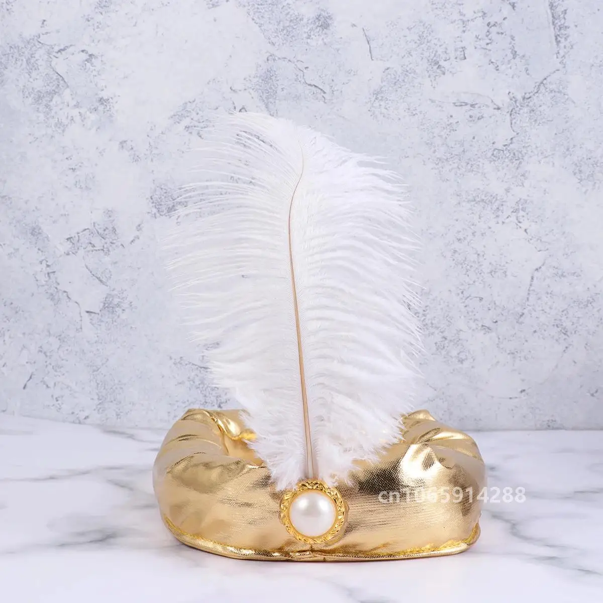 

Men Sultan Costume Sultan Cosplay Hat Kings Hat for Boy Gold Turban Sultan Cosplay Hat Funny Party Hat Headdress Headpiece