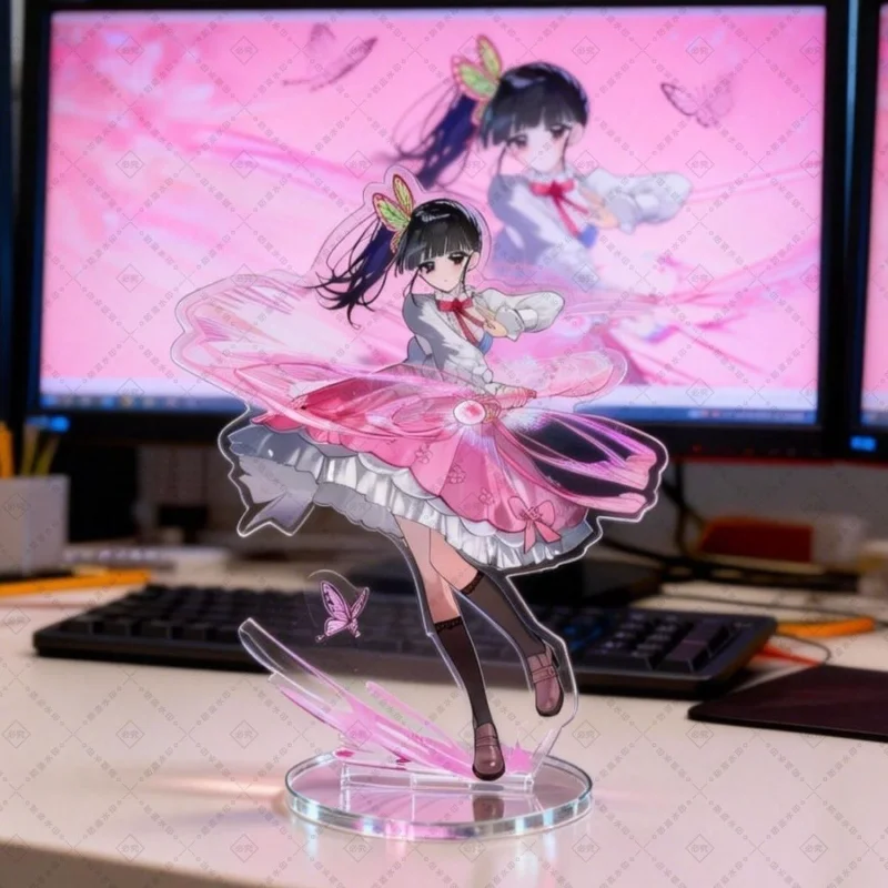 The three sisters around the Ghost Killing Blade animation are super cute magic girls. Creative acrylic stop sign view 3
