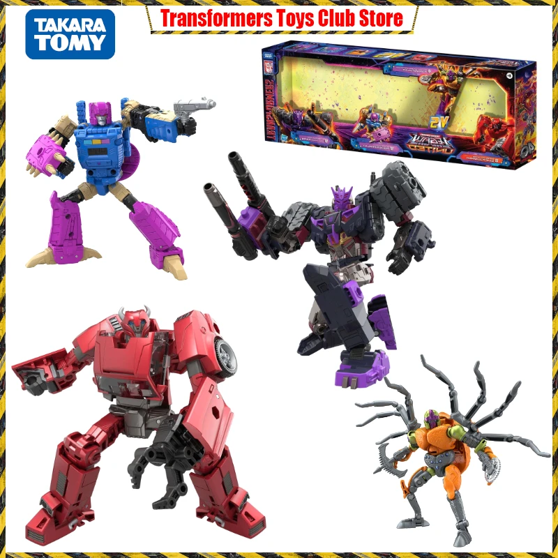 NEW  TAKARA TOMY Transformers Legacy United Versus Multipack Cliffjumper Tarantulas Squeezeplay Tarn Set Action Figure Toy Gift