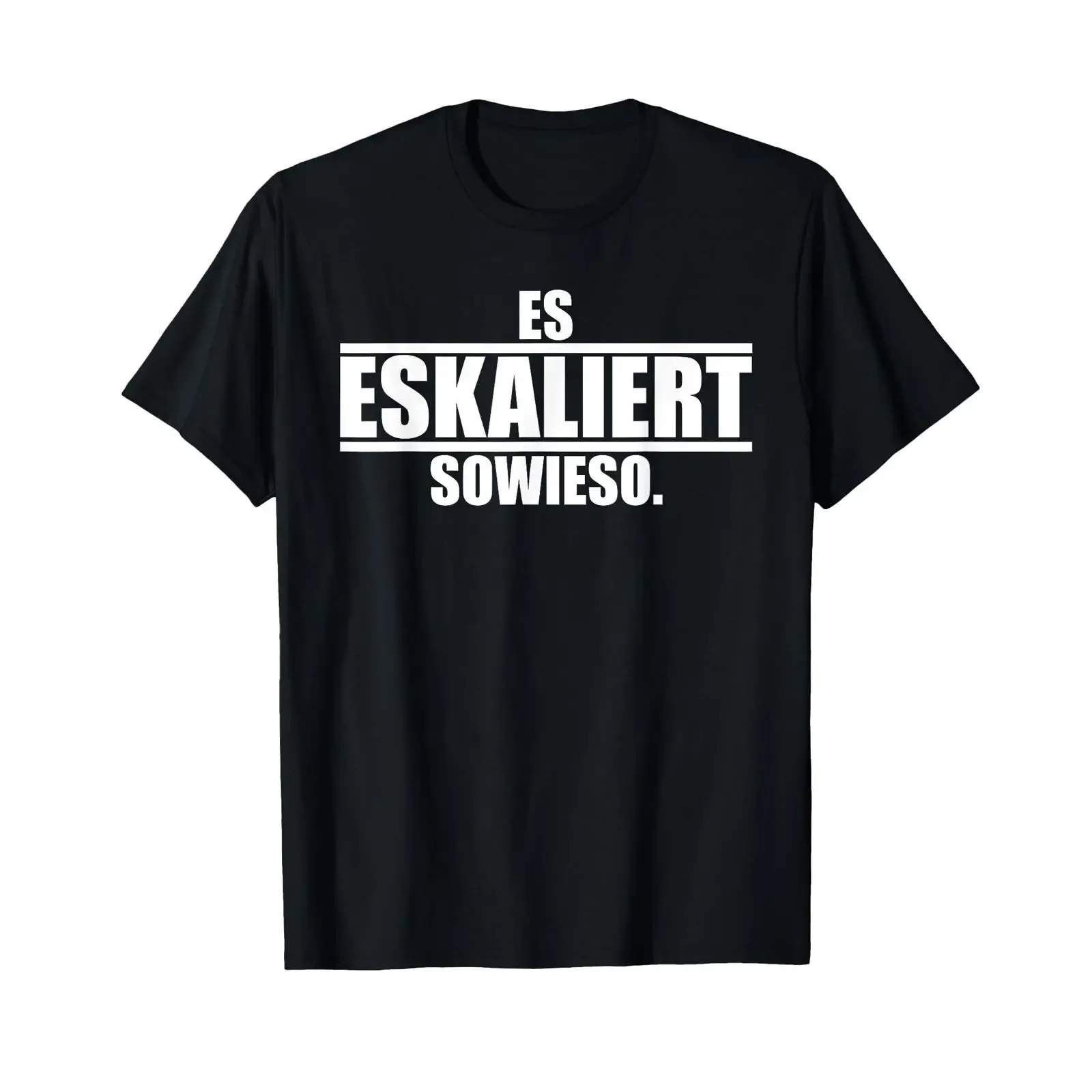 It escalates anyway a saying about escalations T shirt black vintage Washed Soft graphic Comfortable Versatile fashion