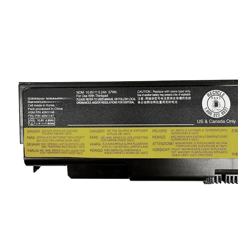 45N1146 45N1147 10.8V 57Wh Laptop Battery for Lenovo ThinkPad T440P W540 L540 L440 W541 T540P 45N1144 57+ Replacement Battery