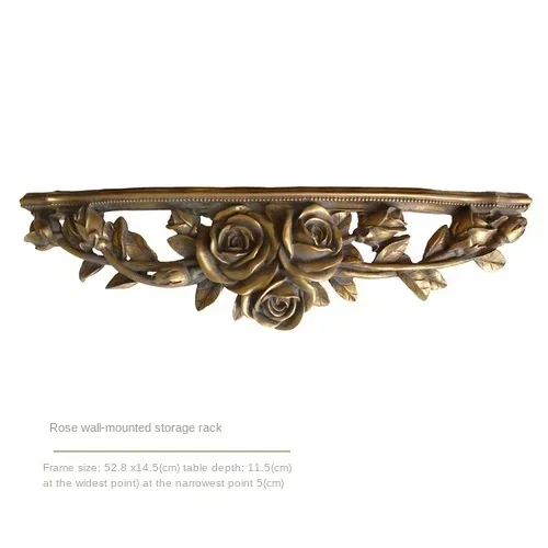 

INS Style European Court Vintage Engraving Wall Storage Rack Pendant Light Luxury Wall Hanging