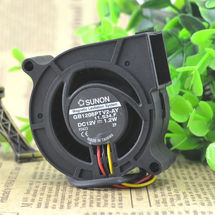 

GB1206PTV2-AY 6025 12V 1.2W 6CM TURBINE FAN BLOWER