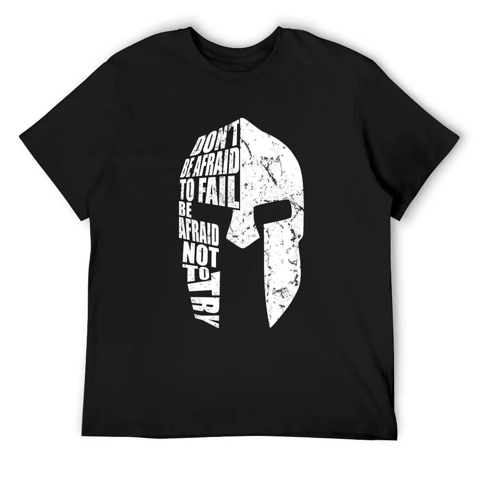 

SPARTAN NOT AFRAID TO FAIL T-Shirt quick-drying rapper graphic tees customizeds graphic tee shirt Short sleeve tee men