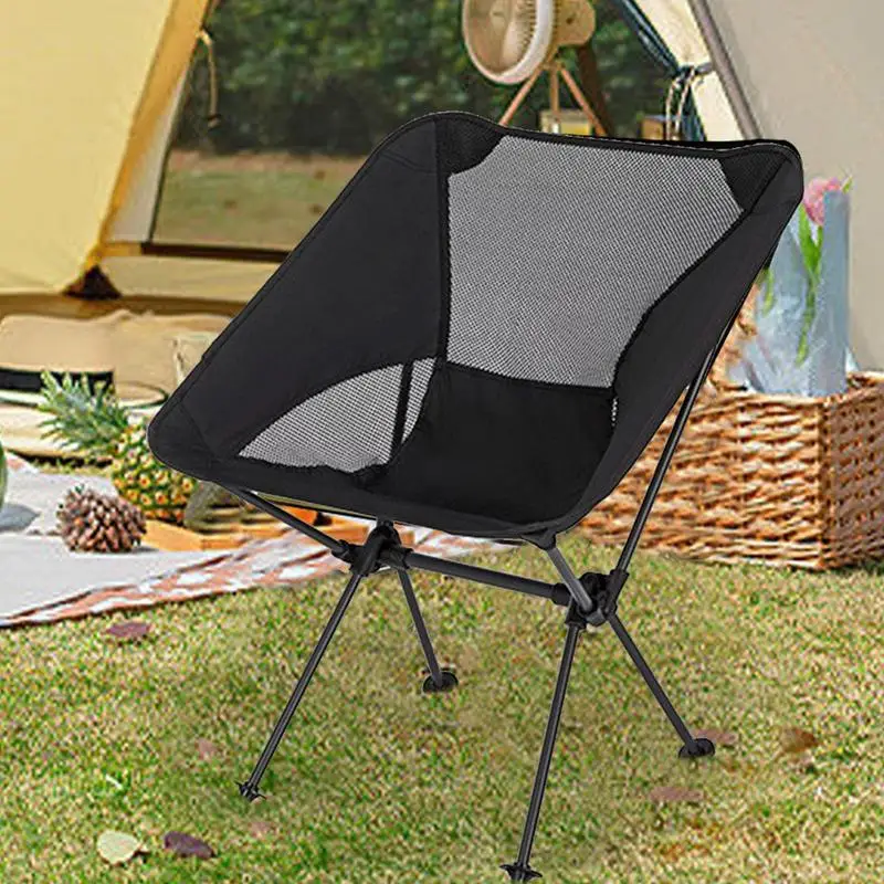 Camping Chair Ultralight Folding Camping Chair Heavy Duty 150kg Capacity Compact Portable Outdoor Chair With Bag For Hiking