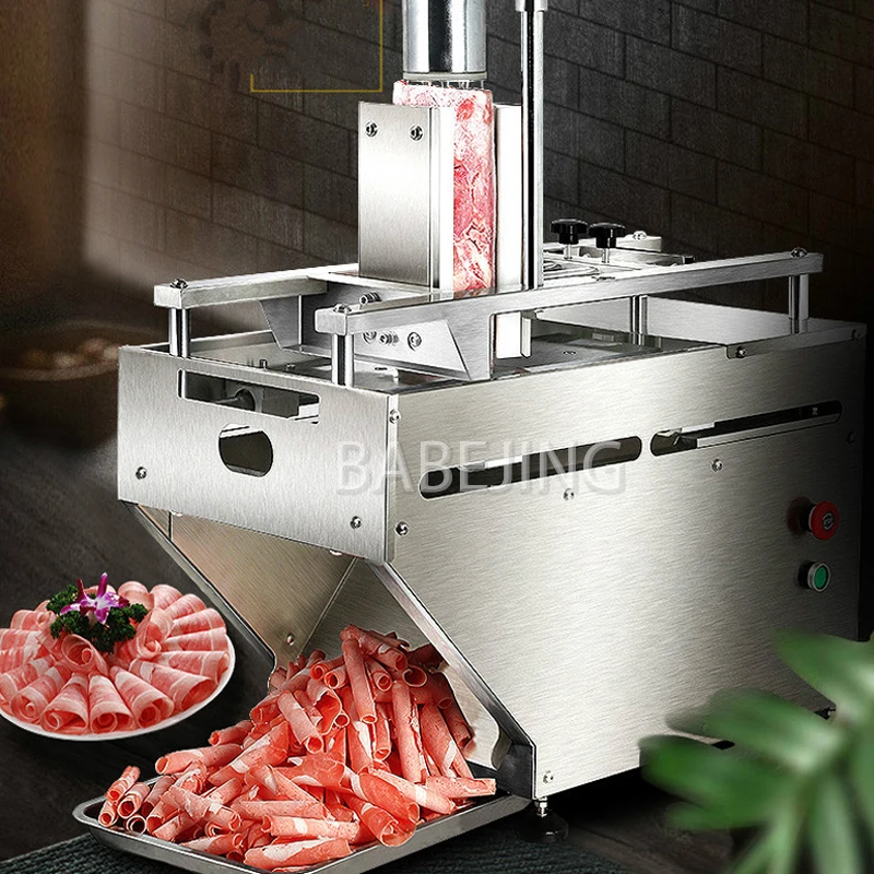 

Automatic Capacity Frozen Meat Slicer Electric Sausage Beef Pork Cutting Machine
