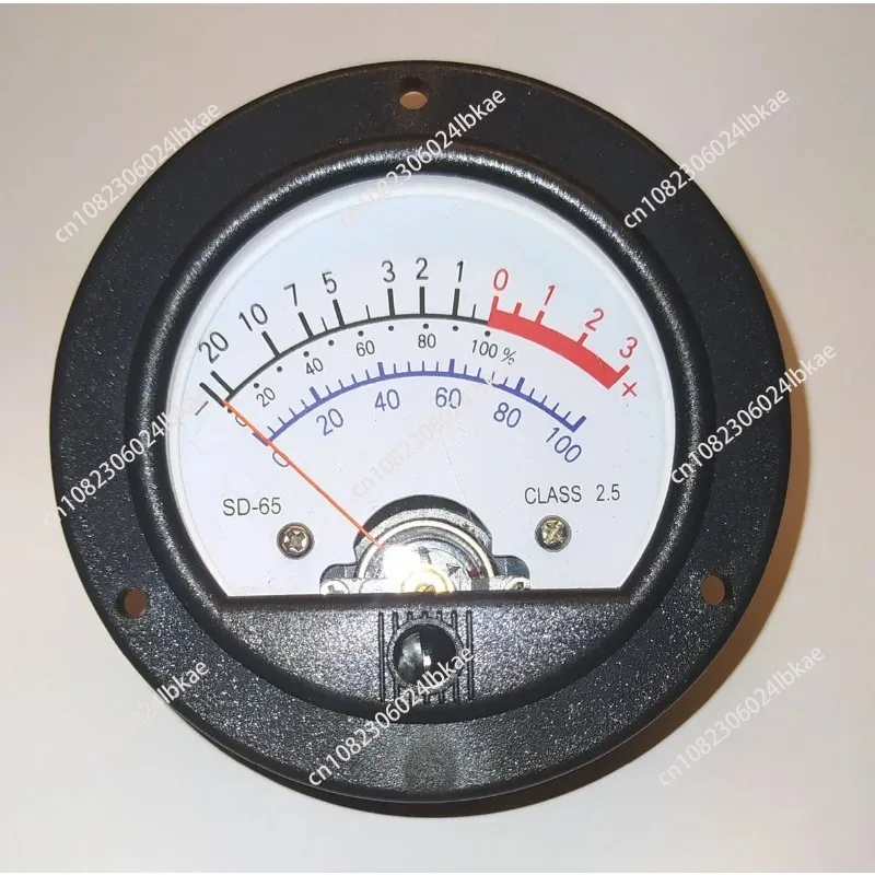 Round Black Analog Meter Head Retro Dial VU Meter Level Meter Voltmeter SO65 Yellow Backlight home  home