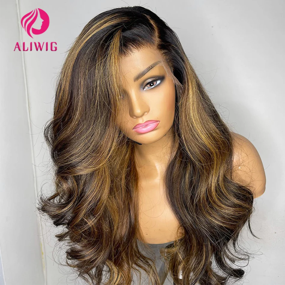 Highlight Wig Human Hair 13x4 Honey Blonde Body Wave Lace Front Wig Brazilian 13x6 Full Hd Lace Frontal Glueless Wigs For Women