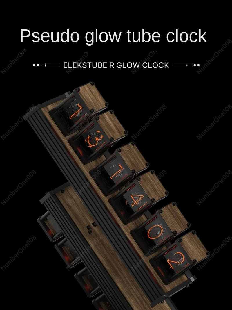 

EM | Реалистичные Часы RGB Nixie Tube, Набор для творчества, Светодиодный настольный декор, подарок для парня | Elekstube R