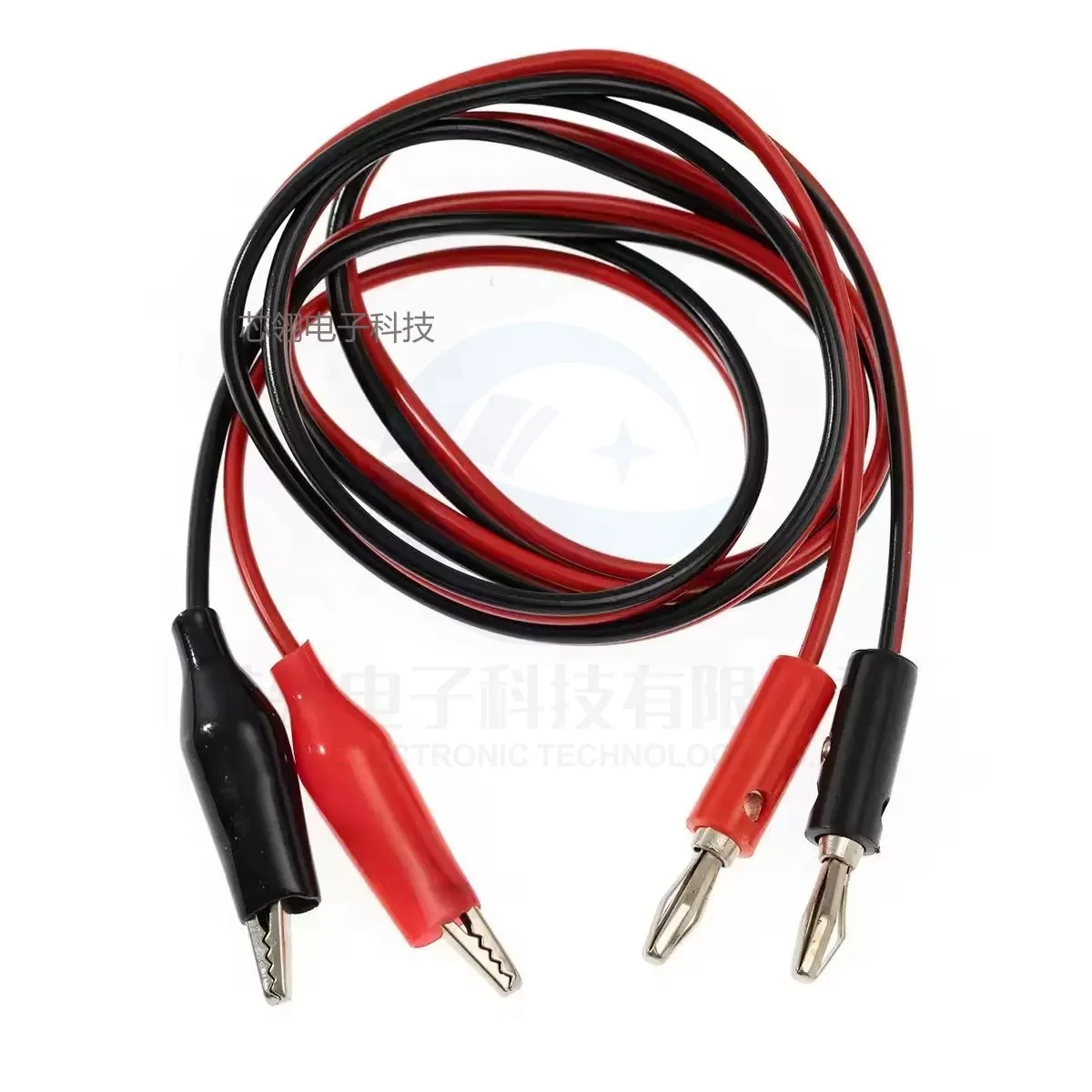 2pcs Banana Plug to Alligator Clip Test Lead Cable Line Wire, 4mm Banana Plug for Multi-Meter, Electrical Test Jumper Wire 100cm