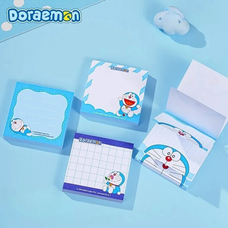 4pcs Doraemons Sticky Notes Anime School Office Supplies Cute Memo Pad 28 Sheets Stationery Notepad Schedule Planner Sticker view 2
