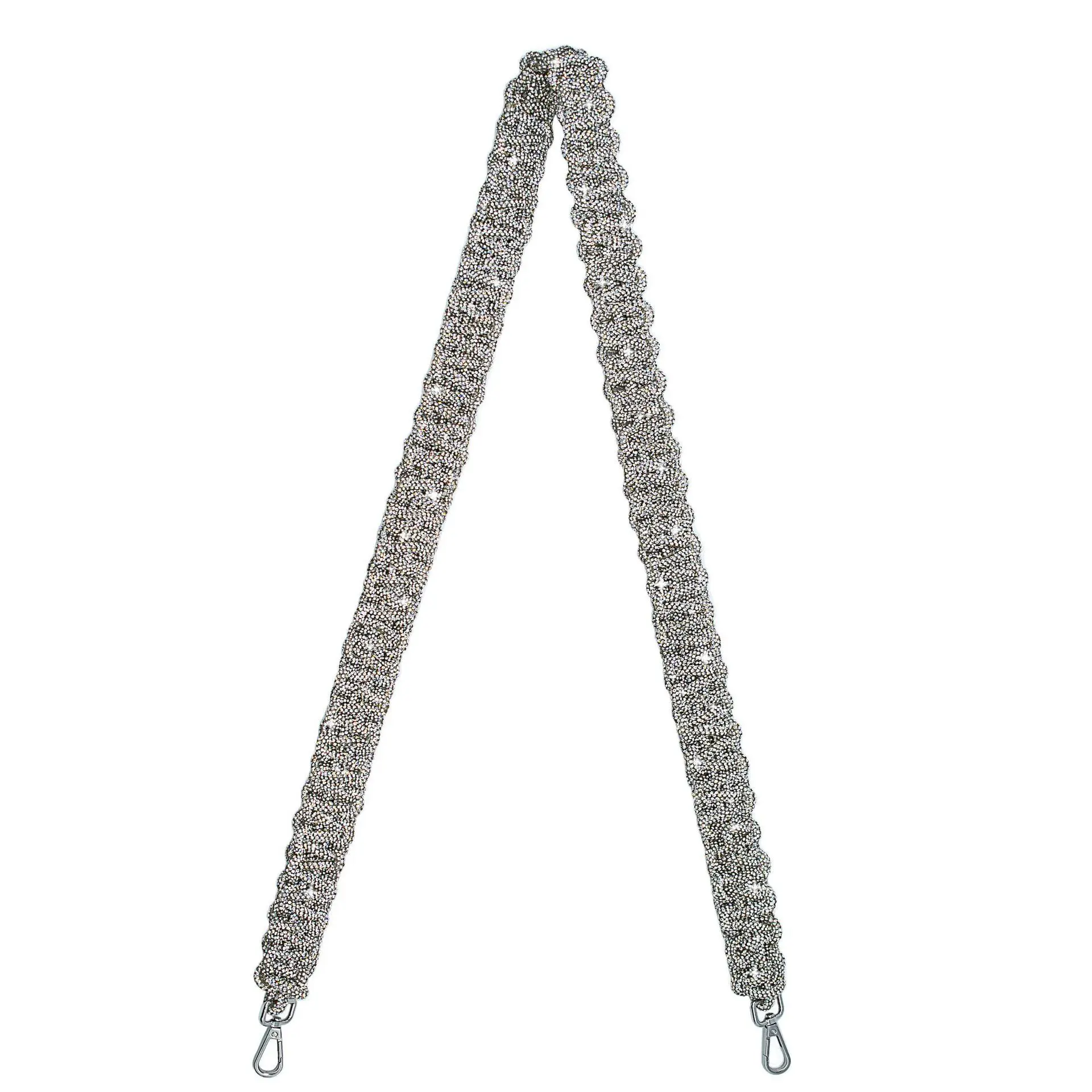 

Luxury Rhinestone Bag Strap Handmade Diamond Woven Bags Belt Crystal Bag Accessories Fashion Camera Shoulder Strap 2025 NEW