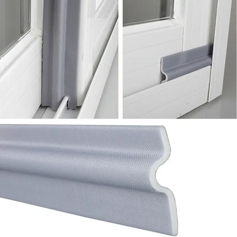 Sliding Window Sealing Strip Door Gap Windproof Self-adhesive Window Sealing Strip Sliding Door Window Rubber Strip 2/4/6M