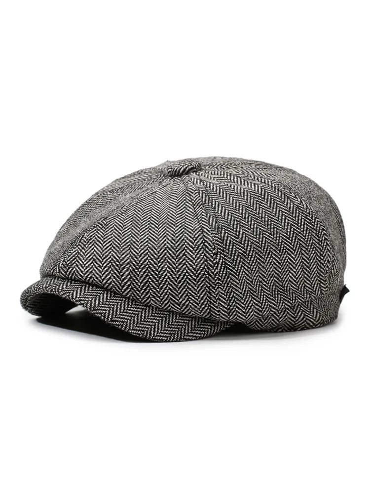Lässige Unisex-Zeitungsjungenmütze für Reisen, Einkaufen und Urlaub – Retro-Baskenmütze für Frühling, Herbst und Winter – Detail 7