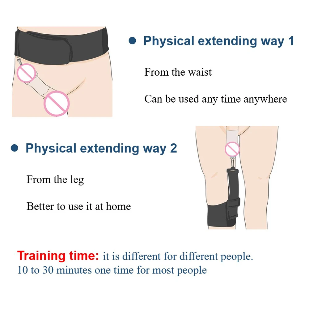 Size Master Męski przyssawka próżniowa do penisa z pompką na pasek i przedłużaczem Wieszak na kubek do powiększania penisa