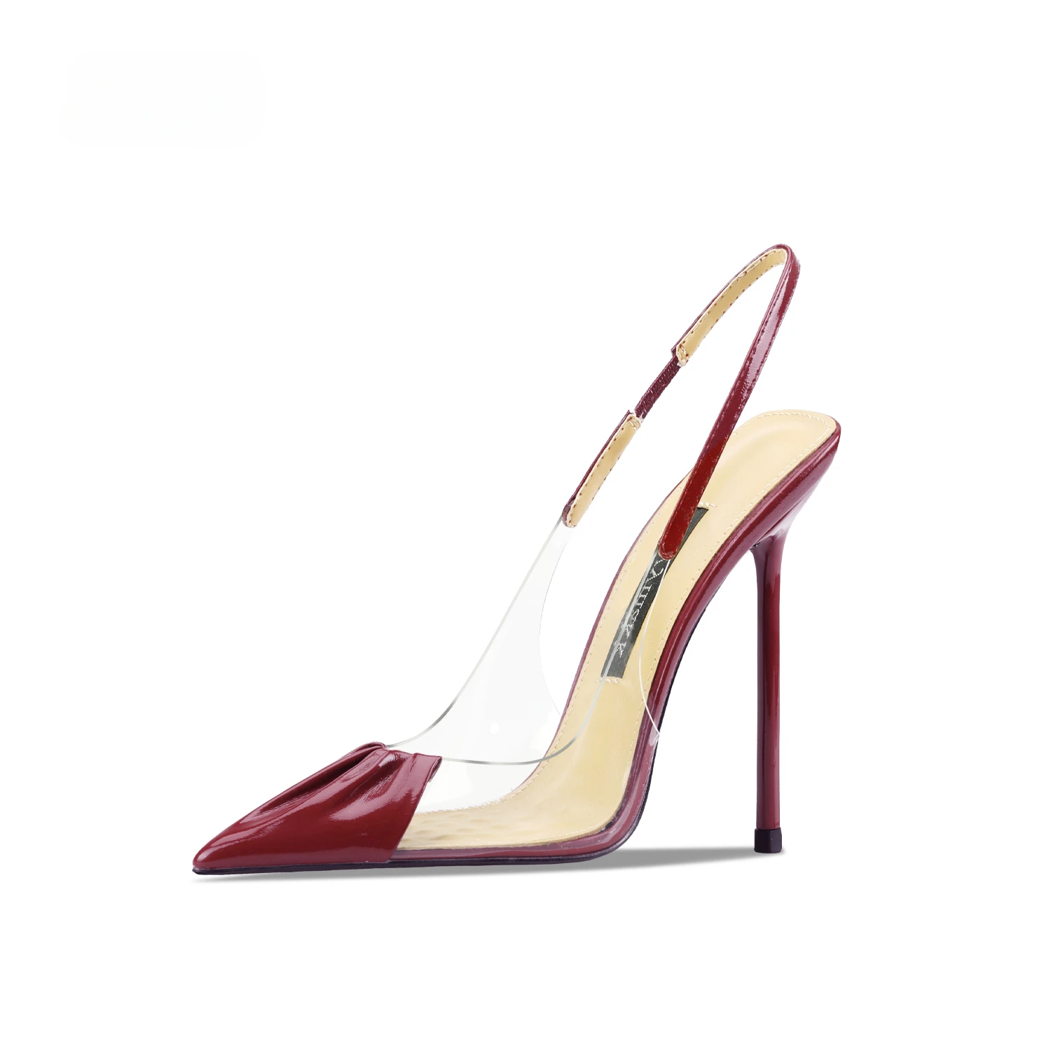 Spring and Summer New Women\'s High-heeled Sandals Transparent Pointed Thin Heels Shallow Mouth Fashion Women\'s Shoes