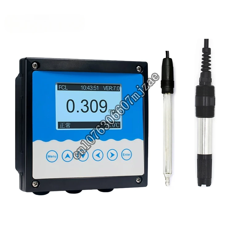 

Drinking Water Online Residual Chlorine Analyzer Controller Free Residual Chlorine Meter Electrode Sensor