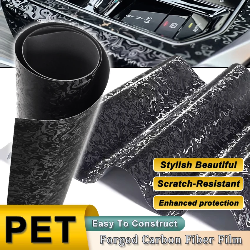 

Premium Waterproof PET Forged Cosmic Ghost Black Textured Vinyl Wrap Film Self Adhesive Decal Car Wrapping