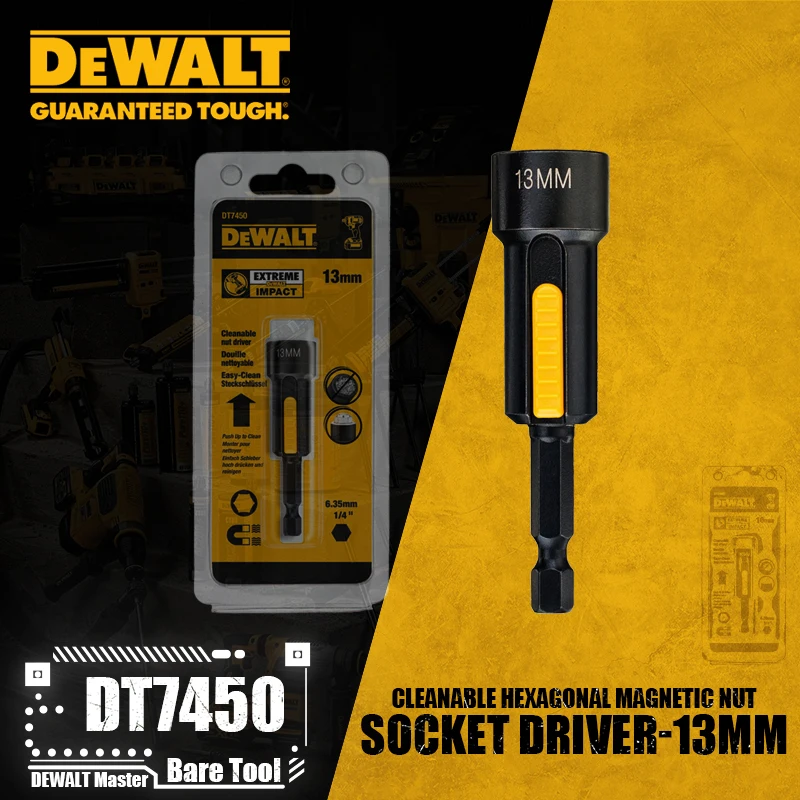 DEWALT DT7430 DT7440 DT7450 Reinigbare Zeshoekige Magnetische Moer Socket Driver Power Tool Accessoires