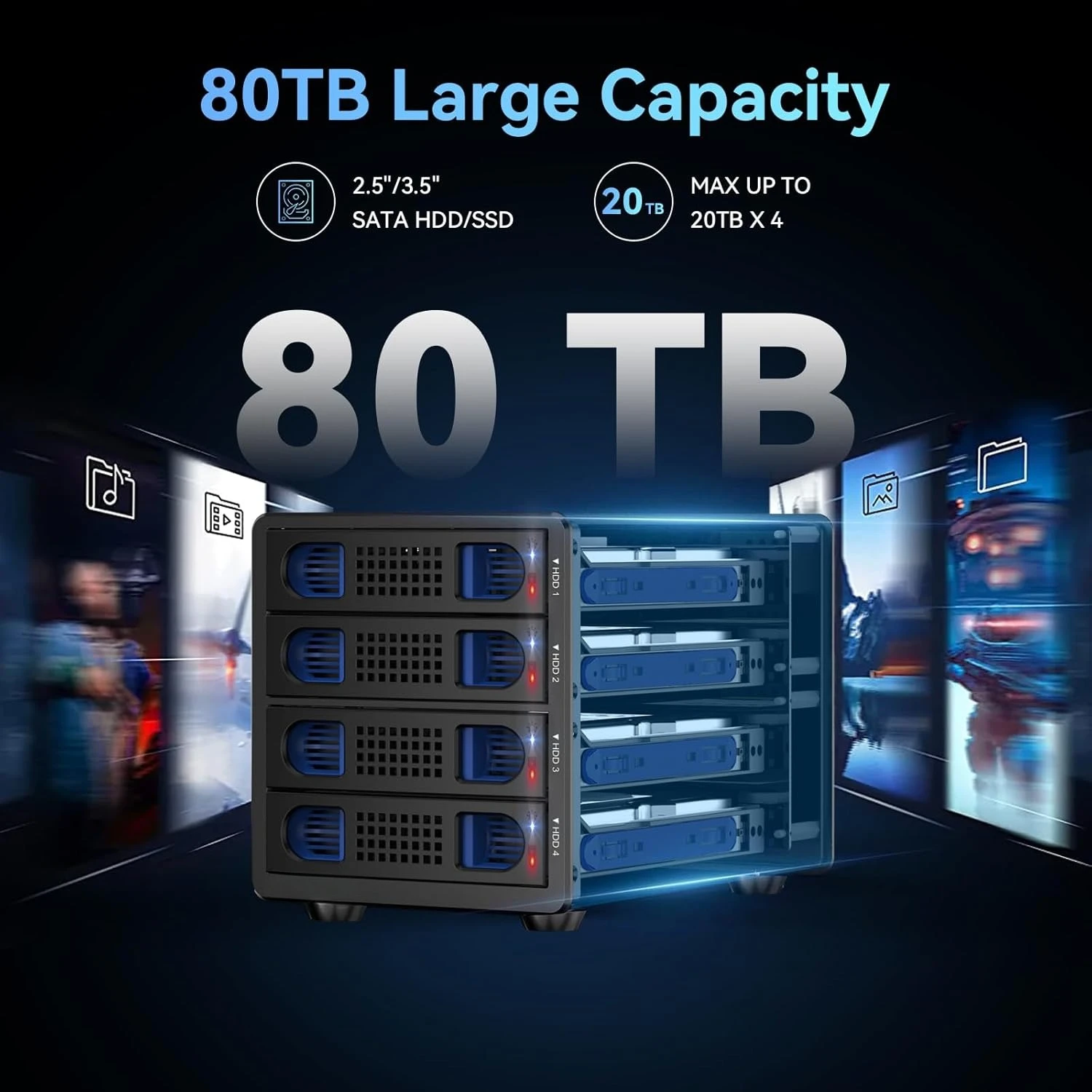 Aluminum 4 Bay 10Gb… - image