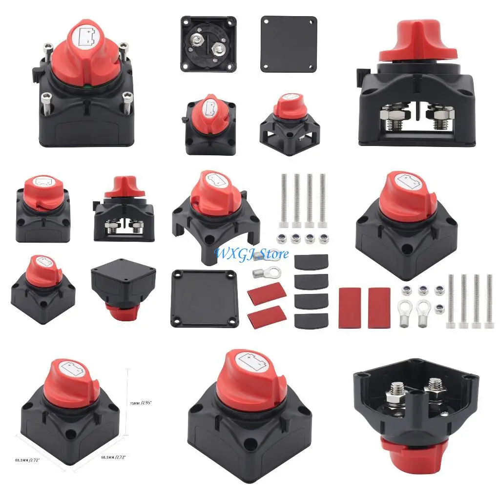 

37JE Marine Battery Disconnect On-Off Position Cut Off Switch for Boat ATV UTV Heavy Duty Waterproof Isolator Switches