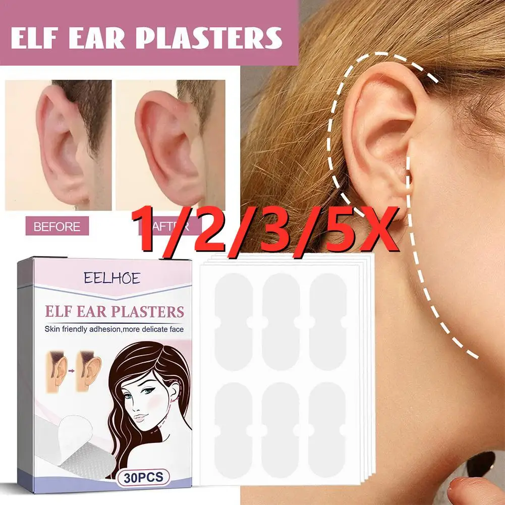 

1/2/3/5X Elf Ear Plasters Cosmetic Ear Corrector Protruding Ear Solution Elf Ear Stickers Big Ear Supporters Aesthetic Corrector