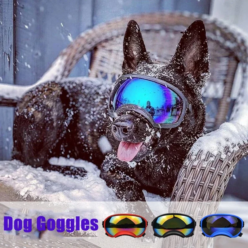 Dog Goggles Adjustable Pet Glasses Dog Sunglasses for Small Medium Large Dogs Puppy Skiing Ourdoor Eyes Protection Pet Supplies