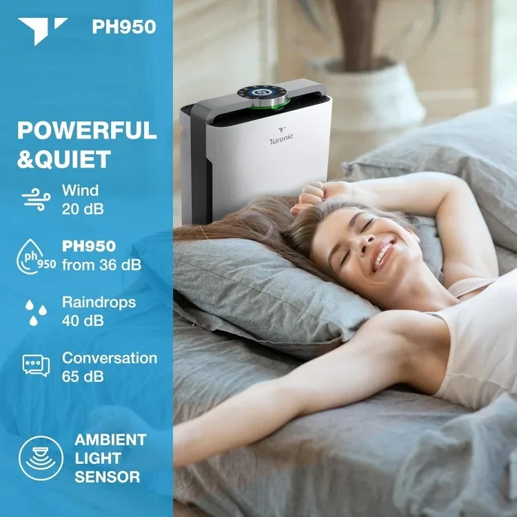 ترقية جديدة. مجموعة منقي الهواء والمرطب، منقي هواء كبير للغرفة للمنزل حتى 4200 قدم مربع، تنقية 8 مراحل مع حقيقي Hep #5