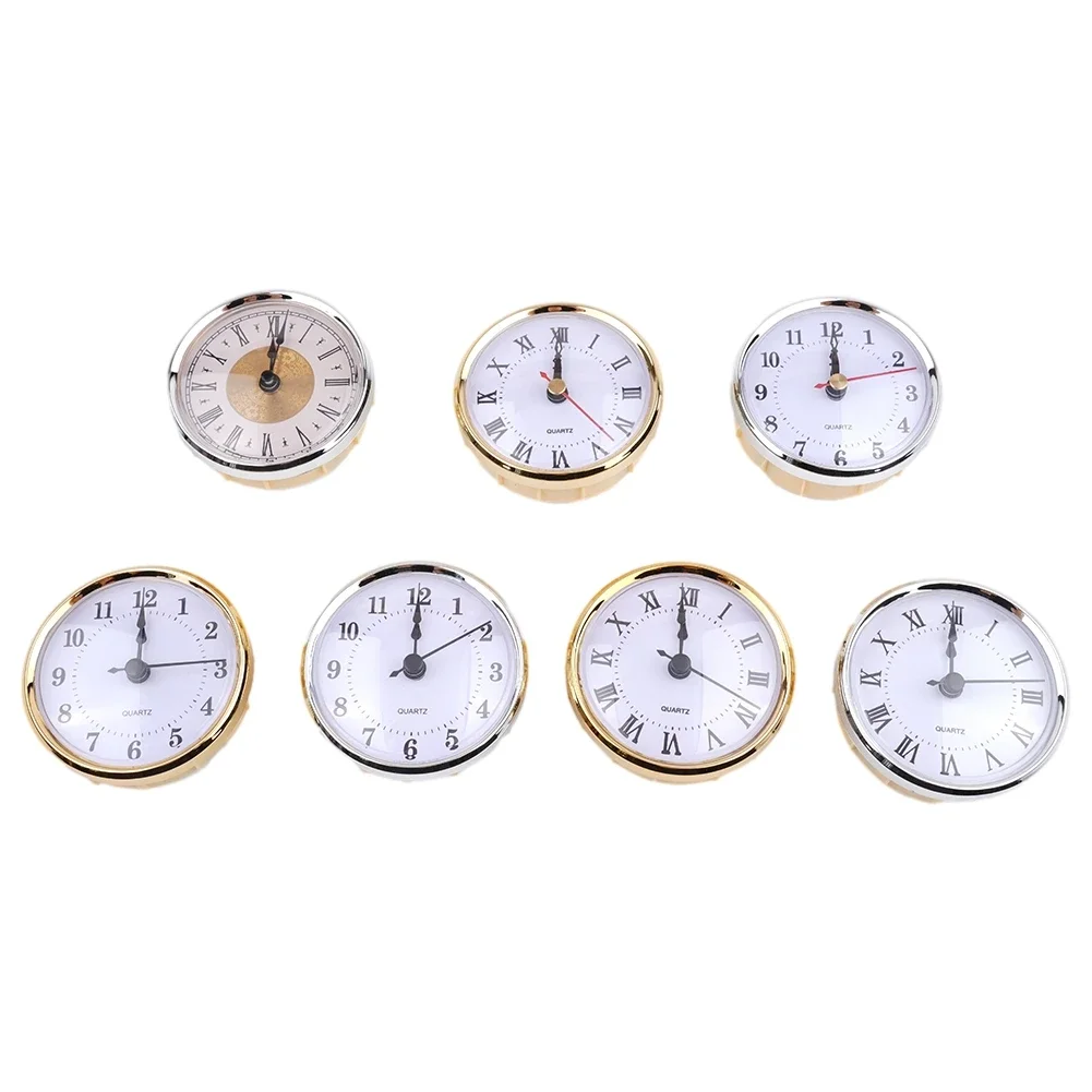 Brand New Quartz Clock Insert Replace Accessories Metal Numerals Plastic Precision Premium Roman Arabic Clear Lens