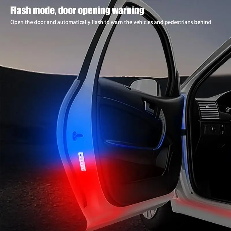 Car Welcome Door Light Wireless Door Welcome Projector Light Door Opening Warning Lamp 7 Color Door Opening Warning Light