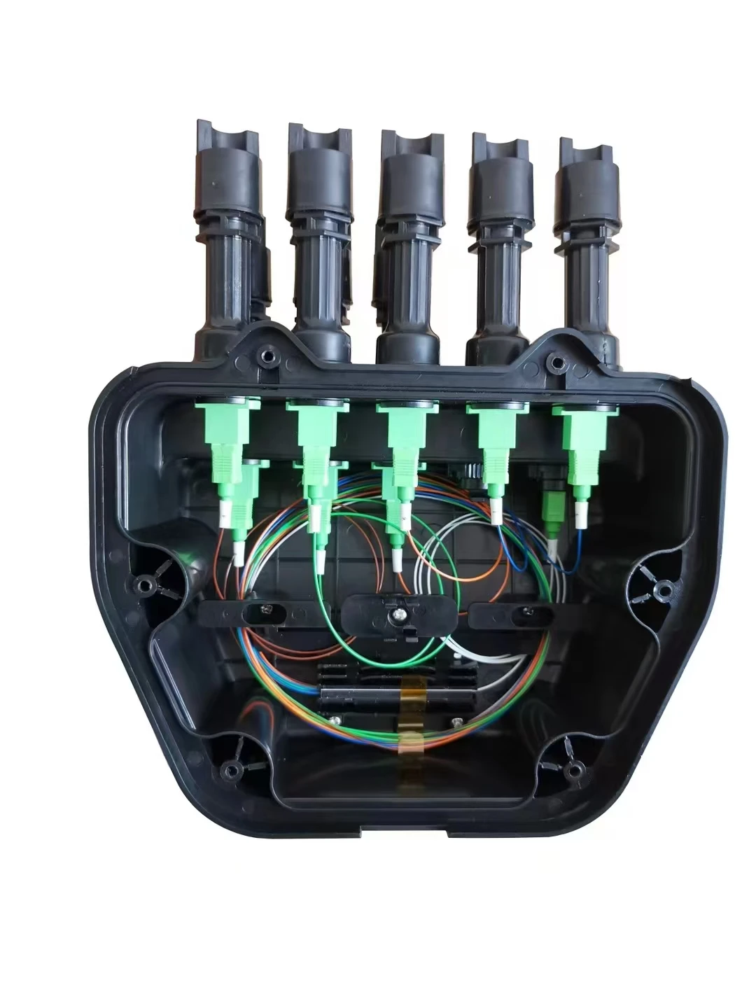 Waterproof PVC FTTH Fiber Optic Terminal Box 8 Cores with 1:4/8 Splitter Indoor/Outdoor Use FC/SC/LC
