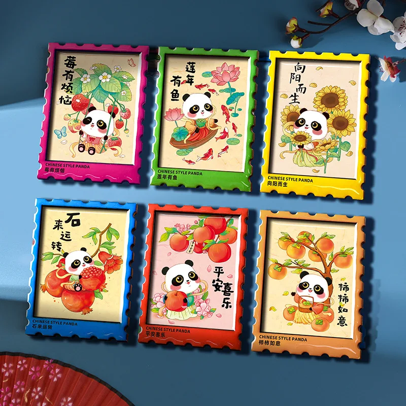 

Cartoon Cute Panda Refrigerator Sticker Wooden Fridge Magnet sticker,Magnetic CreativeTravel Souvenir,refrigerator sticker
