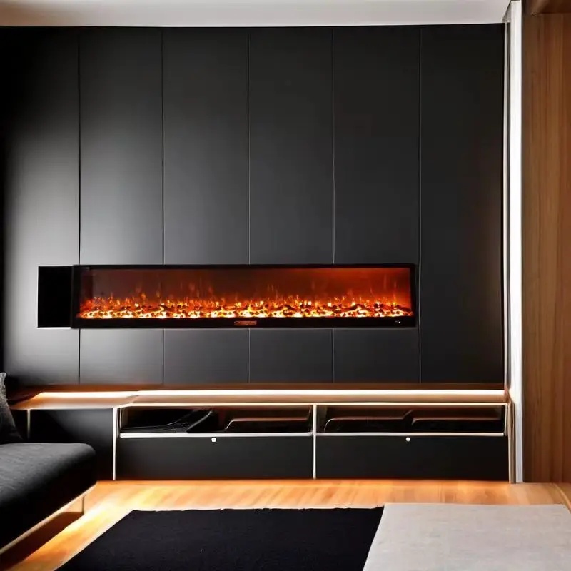 2D1800mm Inlaid Interior Decoration Fireplace Emulates Flame Mantel Core American Home Fireplace