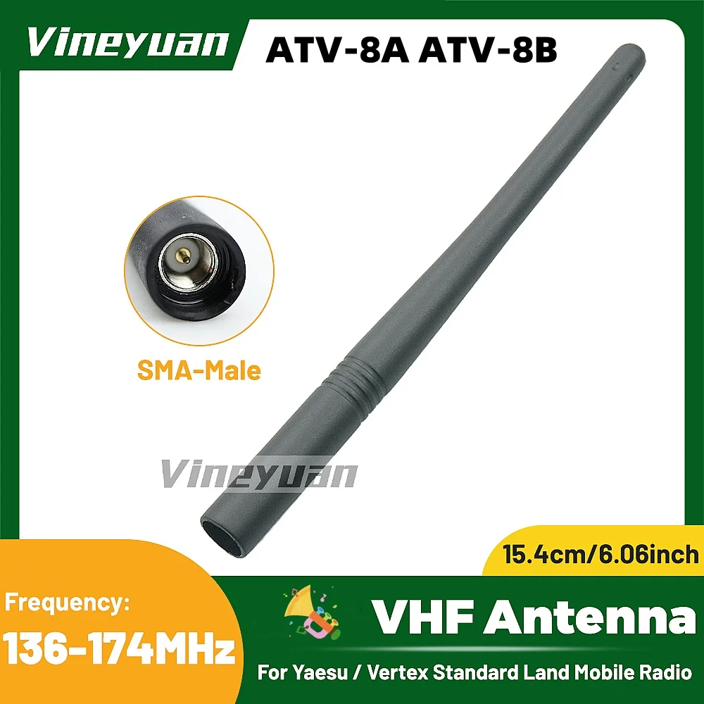 

VHF Antenna Vertex Standard ATV-8A ATV-8B VX-130 VX-160 VX-180 VX-210A VX-231 VX-351 VX-600 VX-800 VX-824 VX-900 VX-924 Radio